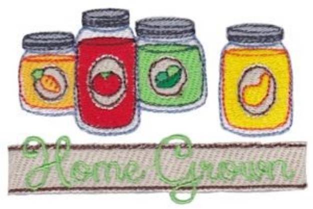 Picture of Home Grown Veggies Machine Embroidery Design