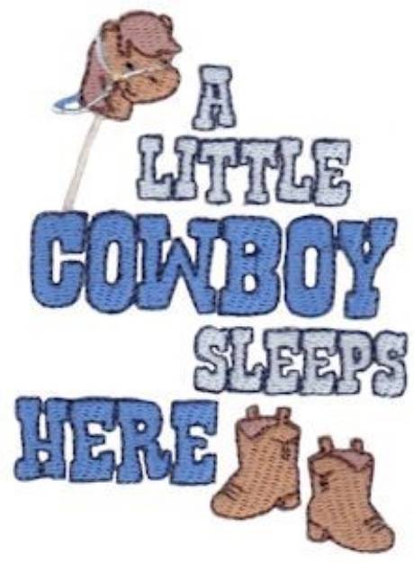 Picture of A Little Cowboy Machine Embroidery Design
