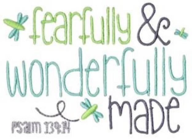 Picture of Fearfully & Wonderfully Made Machine Embroidery Design