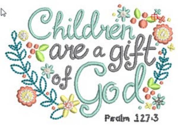 Picture of Gifts From God Machine Embroidery Design