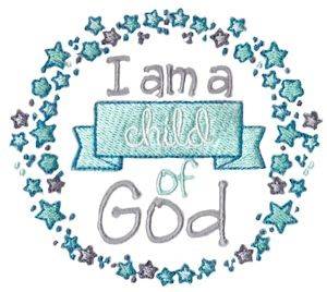 Picture of A Child Of God Machine Embroidery Design