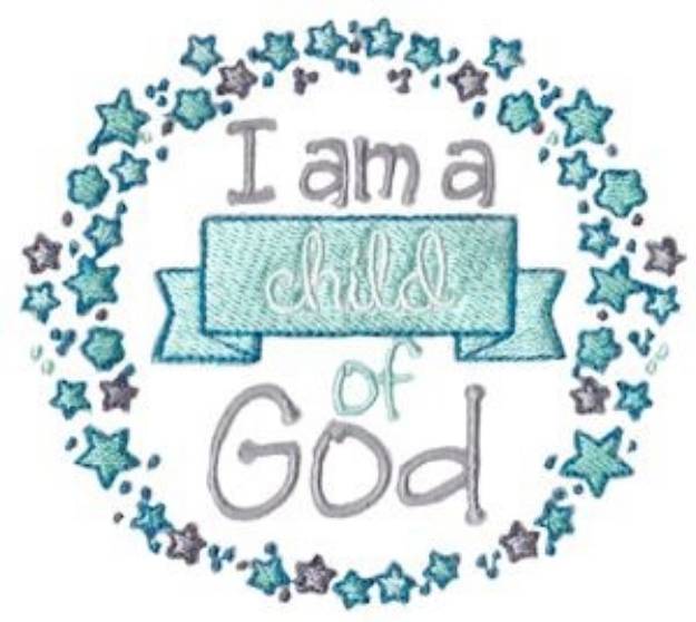 Picture of A Child Of God Machine Embroidery Design