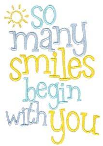 Picture of So Many Smiles Machine Embroidery Design