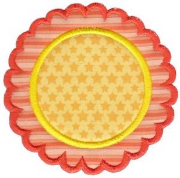 Picture of Sunflower Applique Machine Embroidery Design