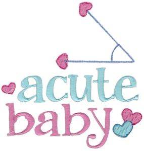 Picture of Acute Baby Machine Embroidery Design