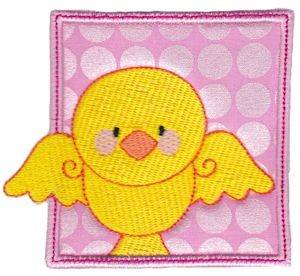 Picture of Yellow Bird Machine Embroidery Design