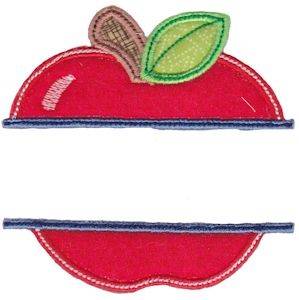 Picture of Apple Name Drop Machine Embroidery Design