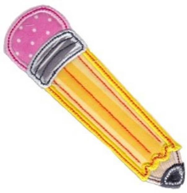 Picture of Applique Pencil Machine Embroidery Design