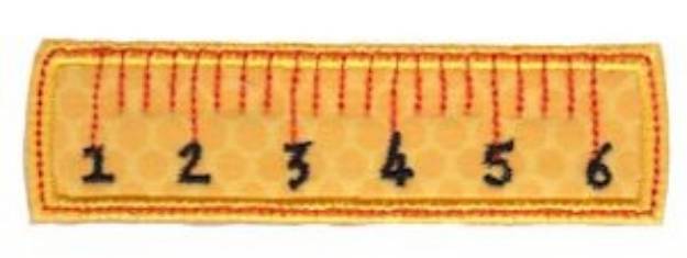 Picture of Applique Ruler Machine Embroidery Design