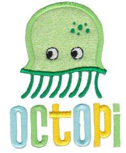 Picture of Applique Octopi Machine Embroidery Design