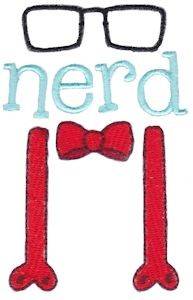 Picture of Nerd Clothes Machine Embroidery Design