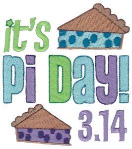 Picture of Its Pi Day Machine Embroidery Design