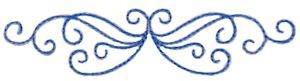 Picture of Curly Adornment Machine Embroidery Design