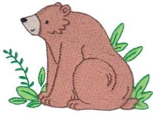 Picture of Grizzly Bear Machine Embroidery Design