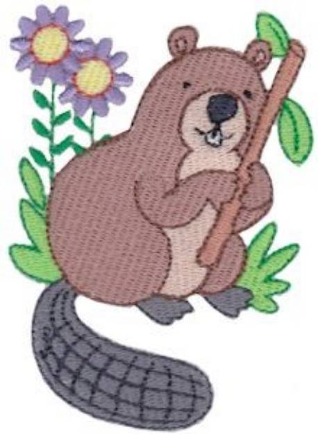 Picture of Beaver Machine Embroidery Design