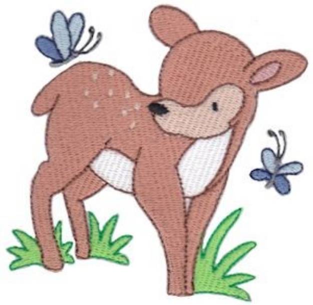 Picture of Bambi Deer Machine Embroidery Design