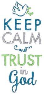 Picture of Trust In God Machine Embroidery Design