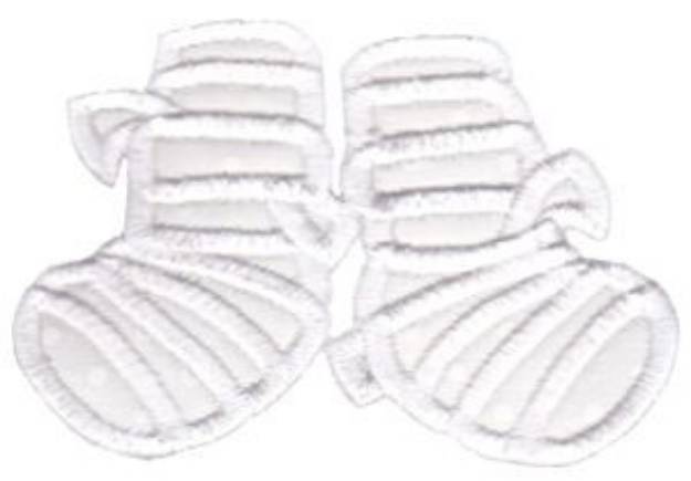 Picture of Applique Mummy Feet Machine Embroidery Design