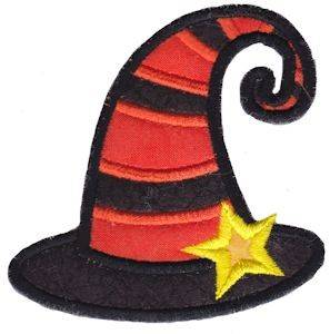 Picture of Applique Witch Hat Machine Embroidery Design