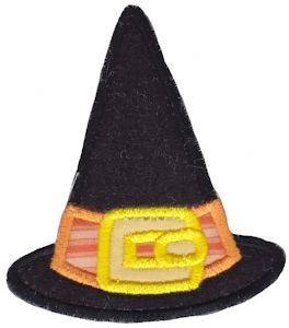 Picture of Witch Hat Applique Machine Embroidery Design