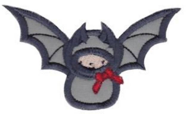 Picture of Applique Bat Machine Embroidery Design