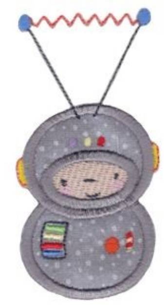 Picture of Applique Spaceman Machine Embroidery Design