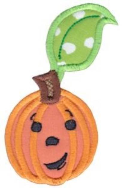 Picture of Applique Pumpkin Machine Embroidery Design