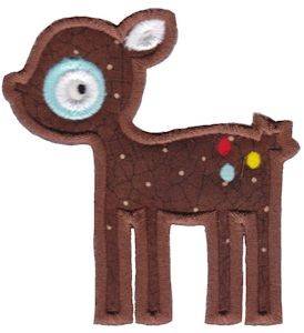 Picture of Applique Fawn Machine Embroidery Design