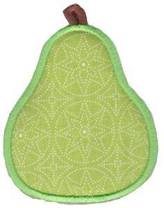 Picture of Applique Pear Machine Embroidery Design