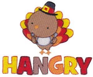 Picture of Hangry Turkey Machine Embroidery Design