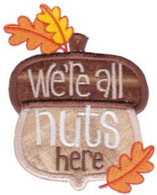 Picture of All Nuts Here Machine Embroidery Design