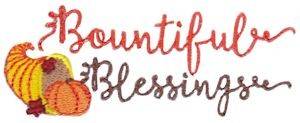 Picture of Bountiful Blessings Machine Embroidery Design