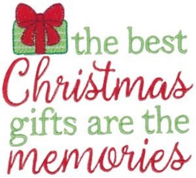 Picture of The Best Christmas Gifts Machine Embroidery Design