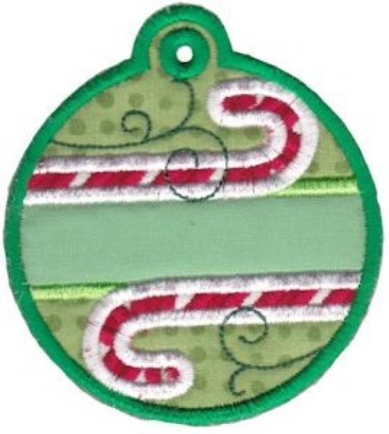 Picture of Christmas Tags Applique Machine Embroidery Design