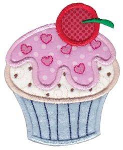 Picture of Cupcake Baking Applique Machine Embroidery Design