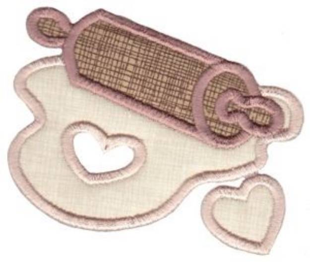 Picture of Rolling Pin Baking Applique Machine Embroidery Design