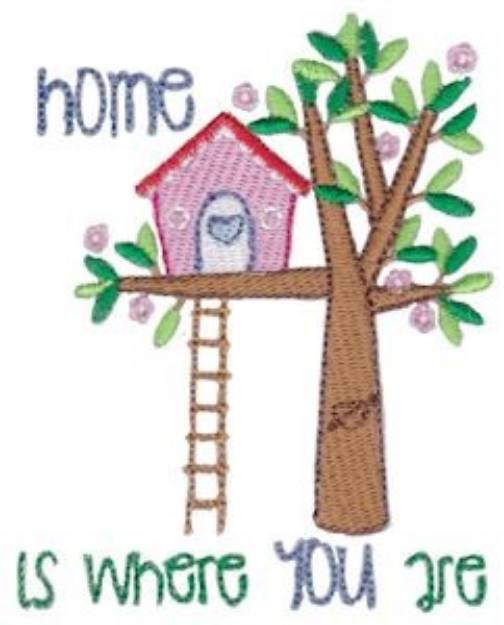 Picture of Home Is Where You Are Machine Embroidery Design