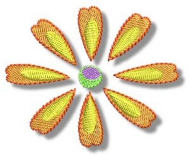 Picture of Flower Doodad Doodles Machine Embroidery Design