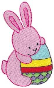 Picture of The Bunny And Egg Machine Embroidery Design