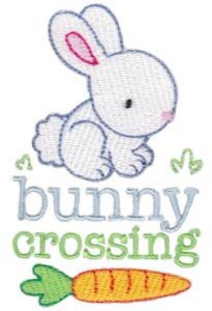 Picture of Bunny Crossing Machine Embroidery Design