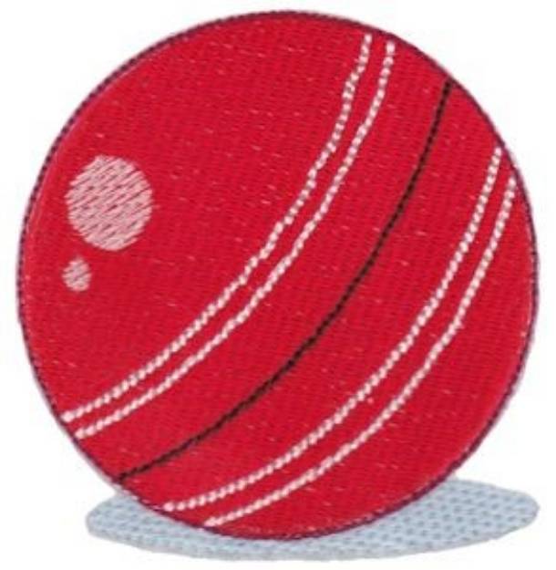 Picture of Cricket Ball Machine Embroidery Design