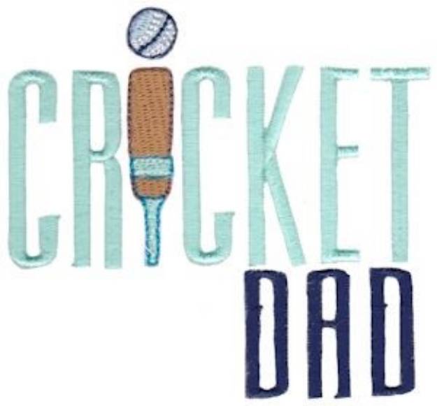 Picture of Cricket Dad Machine Embroidery Design