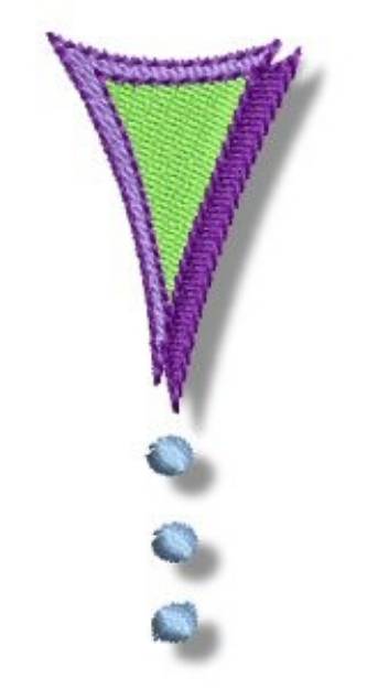 Picture of Triangle & Dots Machine Embroidery Design