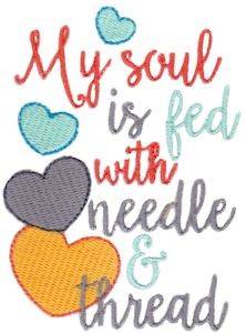 Picture of Soul Is Fed Machine Embroidery Design