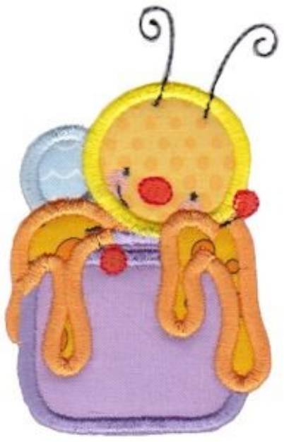 Picture of Applique Honey Bee Machine Embroidery Design