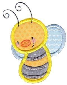 Picture of Bee Applique Machine Embroidery Design