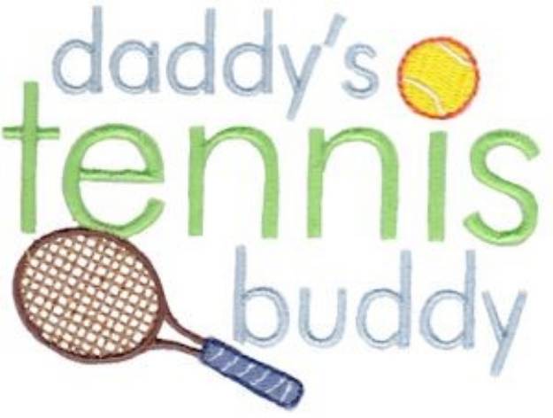 Picture of Tennis Buddy Machine Embroidery Design