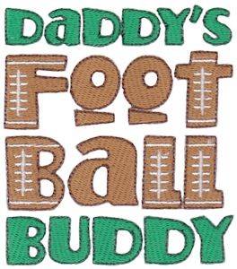 Picture of Football Buddy Machine Embroidery Design