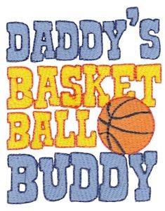 Picture of Basketball Buddy Machine Embroidery Design