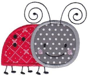 Picture of Applique Ladybug Machine Embroidery Design